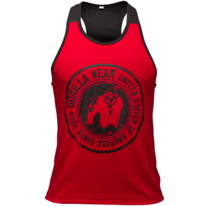 Roswell Tank Top -Red/Black