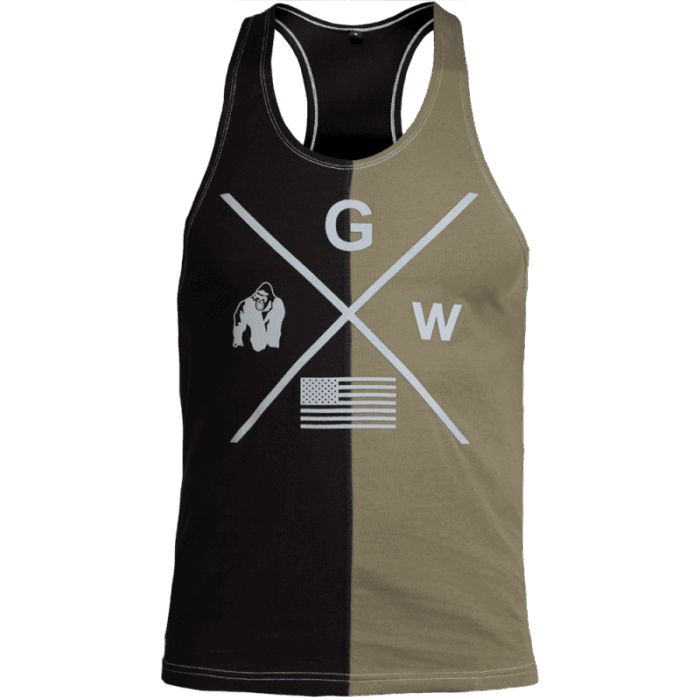 90123409-sterling-stringer-tank-top-black-army-green-003 90123409-sterling-stringer-tank-top-black-army-green-003