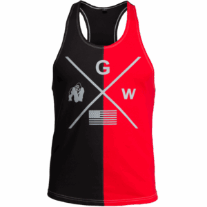 STERLING STRINGER TANK TOP - BLACK/RED