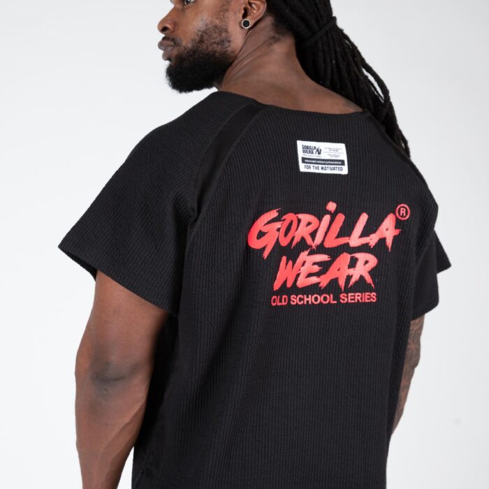 90541905-augustine-old-school-work-out-top-black-red