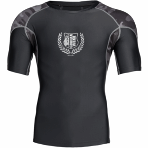 CYPRESS RASHGUARD SHORT SLEEVES - BLACK/GRAY CAMO
