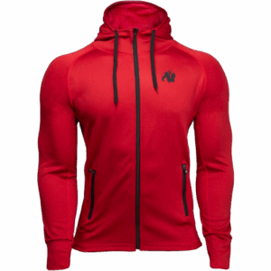 Bridgeport Zipped Hoodie - Red