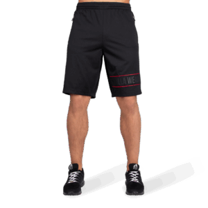 BRANSON SHORTS - BLACK/RED