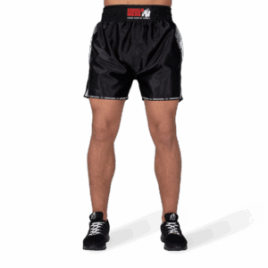 HENDERSON MUAY THAI / KICKBOXING SHORTS - BLACK/GRAY