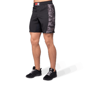 KENSINGTON MMA FIGHTSHORTS - BLACK/GRAY CAMO