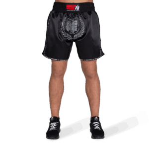 MURDO MUAY THAI / KICKBOXING SHORTS - BLACK/GRAY
