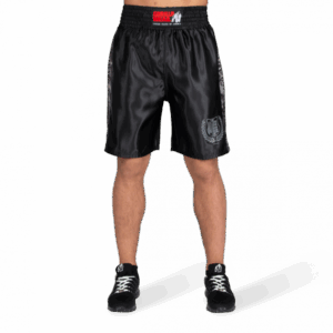 VAIDEN BOXING SHORTS - BLACK/GRAY CAMO