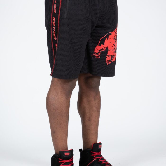 90999905-buffalo-old-school-workout-shorts-black-red
