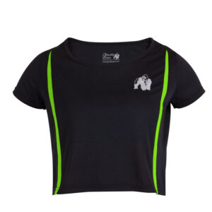 Columbia Crop Top Black/Neon Lime