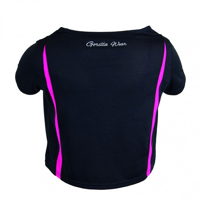 91501906_columbia_crop_top_black_pink_back 91501906_columbia_crop_top_black_pink_back