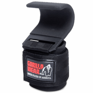 Weight Lifting Hooks Black/Red