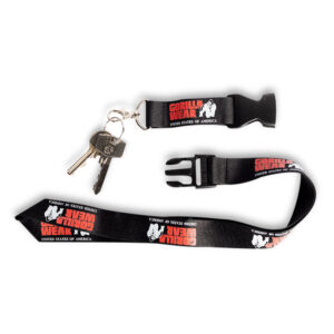 Eloy Lanyard Keychain - Black/Red