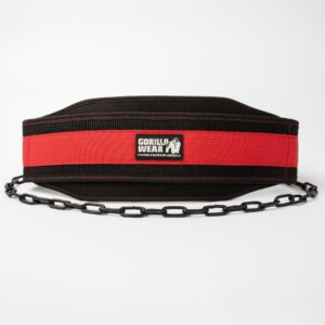 Gorilla Wear Nylon Dip Belt - Black/Red