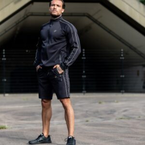 Wenden Track Jacket - Black/White