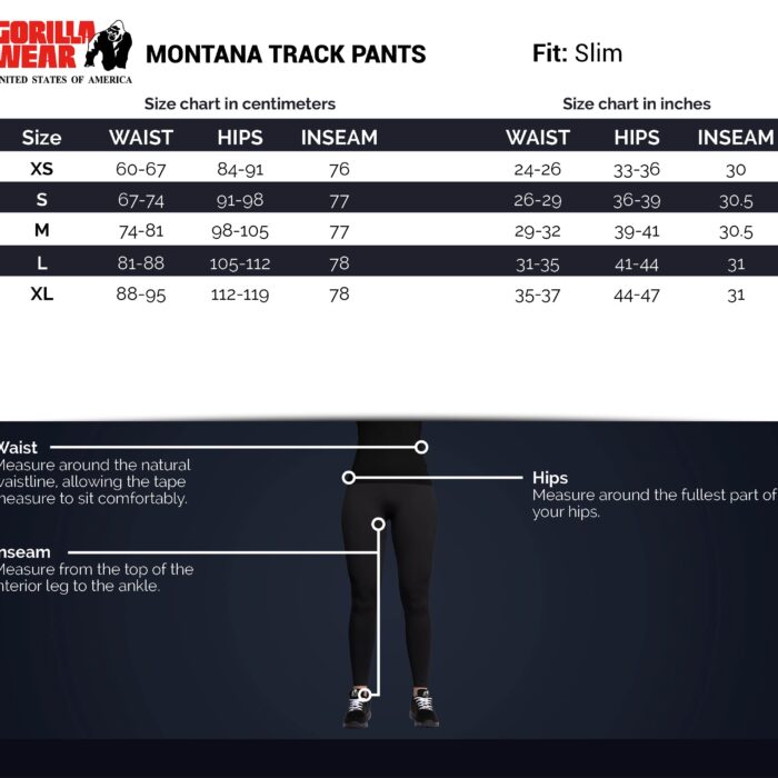 Women-size-chart-montana-track-pants Women-size-chart-montana-track-pants
