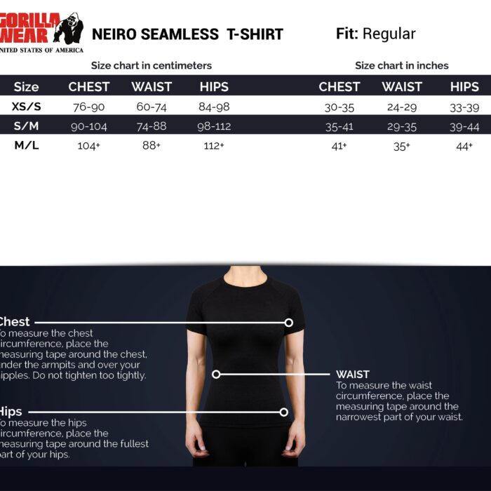Women-size-chart-neiro-seamless-t-shirt