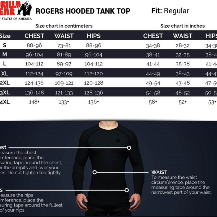 rogers-hooded-tank-top-size-chart