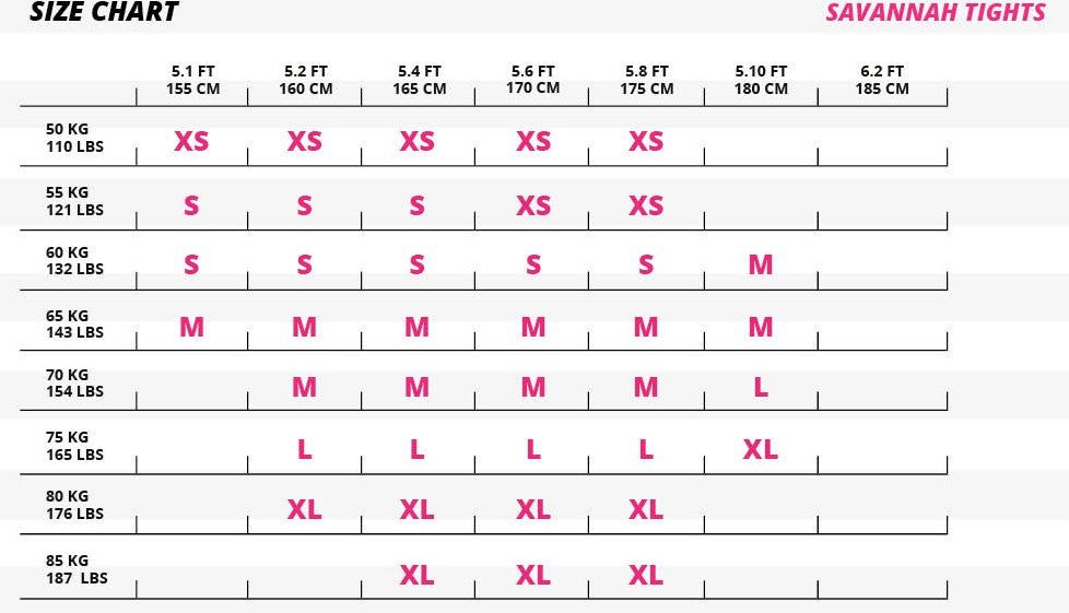 savannah-tights-maattabel savannah-tights-maattabel