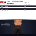 size-chart-gorilla-wear-4-inch-nylon-lifting-belt