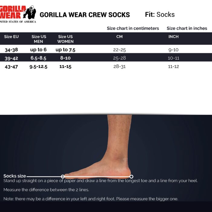 size-chart-gorilla-wear-crew-socks