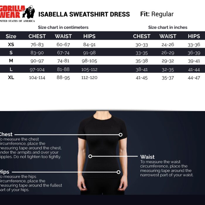 size-chart-isabella-sweatshirt-dress