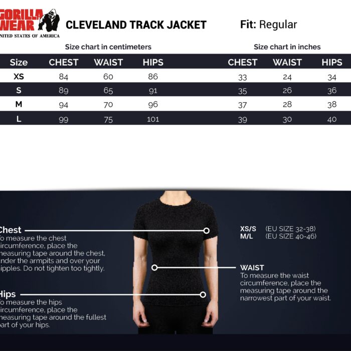 size-chart-jacket-cleveland-train-jacket