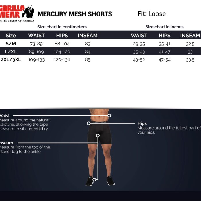size-chart-mercury-mesh-shorts