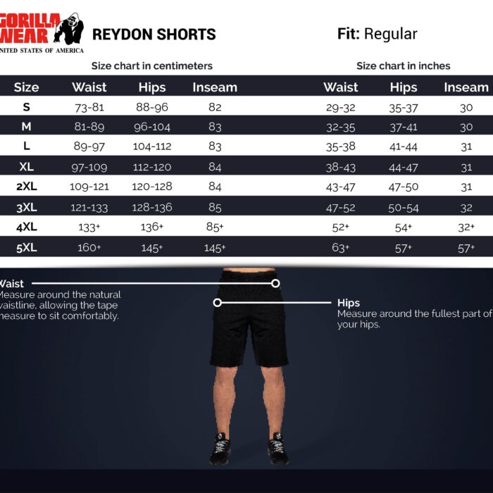 size-chart-reydon-short