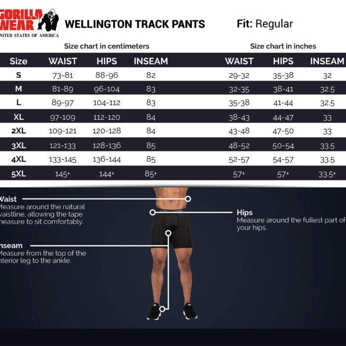 size-chart-wellington-track-pants